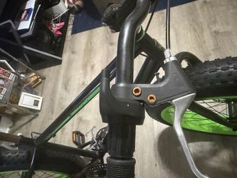 Black and Green Mountain Bike