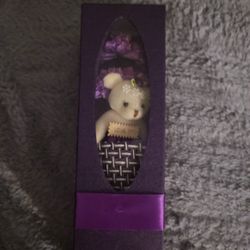 Teddy Bear in a Box With a Love note With flowers 
