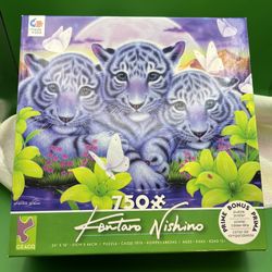 42-HTT Tigers Little Brothers 750 Piece Puzzle - Kentaro Nishino Ceaco 2947-1