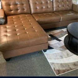 L Shaped Real Leather RAF Sectional Couch Same Day Delivery Ashley Furniture