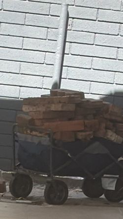 Red cement bricks