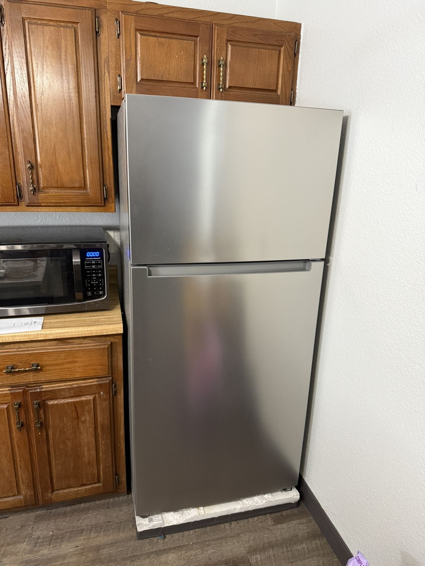 Seasons® 18 Cu. Ft. Top-Freezer Refrigerator, Energy Star®, Stainless Steel Finish