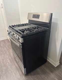 Stainless Steel Frigidaire Black Gas Range Stove Oven