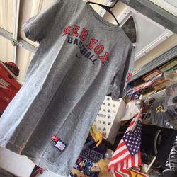Nike Red Sox Baseball Tee Shirt Size Adult S