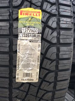 Pirelli scorpion LT 325/60/20 at WHOLESALE PRICE for $245 each or $960 a set
