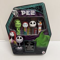 PEZ 'The Nightmare Before Christmas' Gift Set in Tin - Jack Sally Zero Halloween
