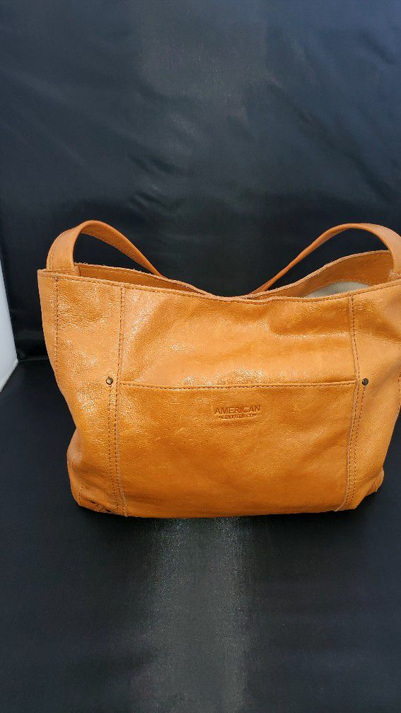 Leather hand bag