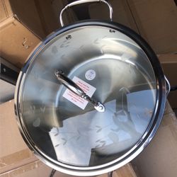 Caldero De 11 Qt Tri-ply De Princess House Con Tapadera Coladora