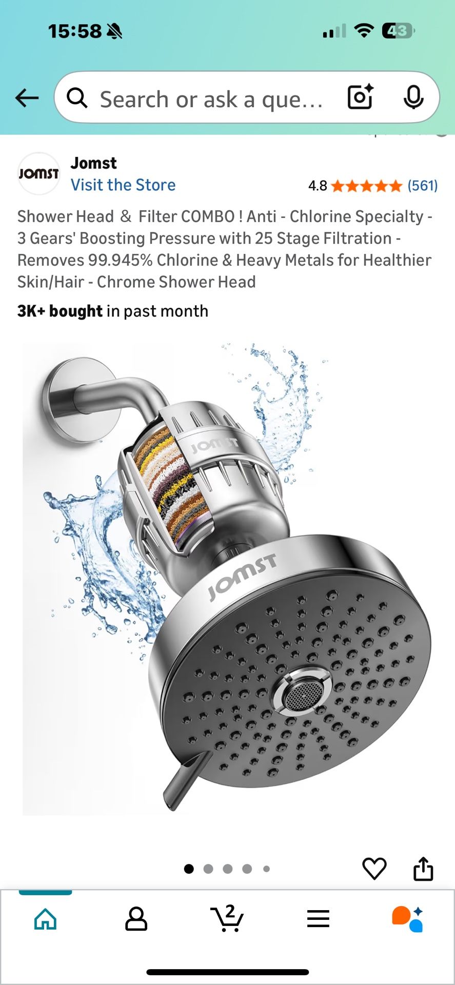 shower head ➕filter set