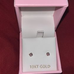 Aretes De Oro De 10 K