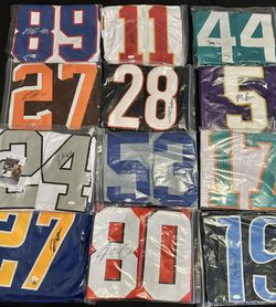 Autographed Signed Jerseys NFL Football