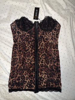 Dolls Kill  Leopard Slip Dress