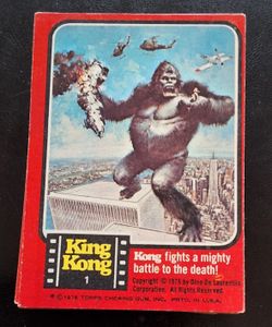 Rare 1976 Topps King Kong complete set of 55 cards
