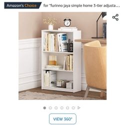 FURINNO JAYA Simple Home 3-Tier Adjustable Shelf Bookcase