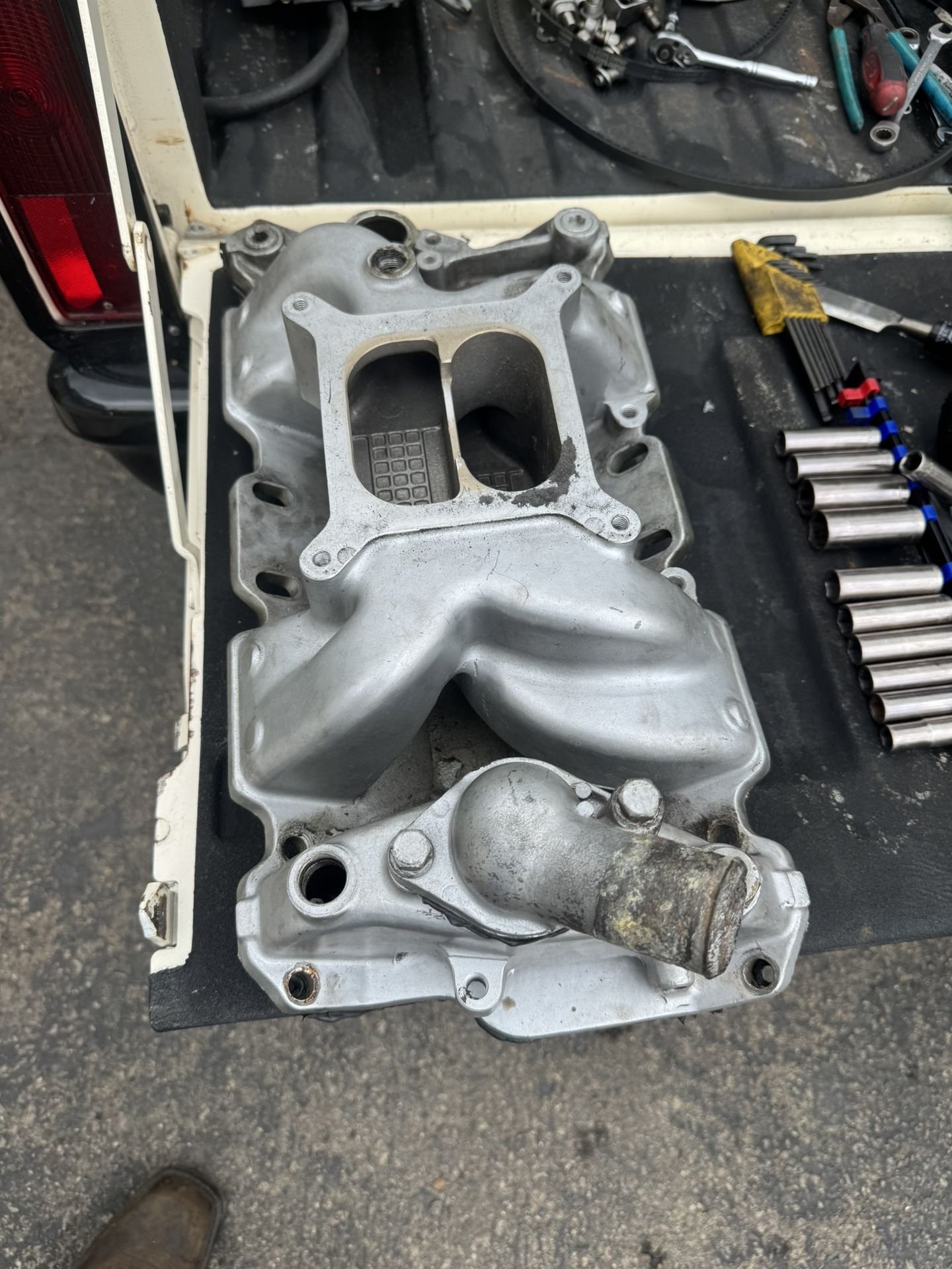 Sbc Aluminum High Rise Intake Manifold 
