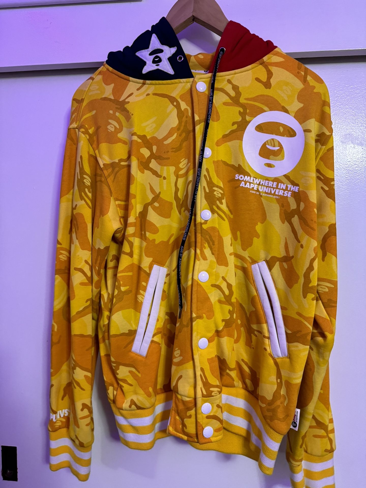 Yellow Camo Aape by bathing ape 