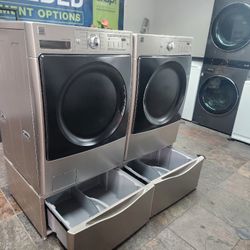 💯💯KENMORE ELITE SET STEAM WASHER AND ELECTRIC DRYER LARGE 