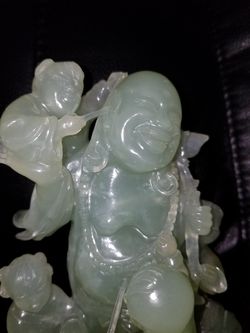 100 YEAR OLD JADE BUDDHA OVER 2 LB.S