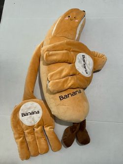 Banana Plush Weighted Body Pillow
