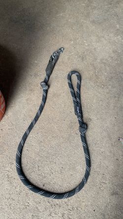 Black Reflective Rope Dog Leash