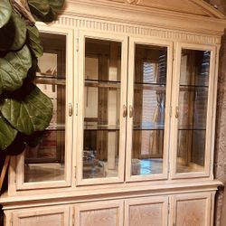 China & Curio Cabinet $500  For Both Or Can Sell Separately For China Cabinet $450 &$150 For Curio Cabinet  