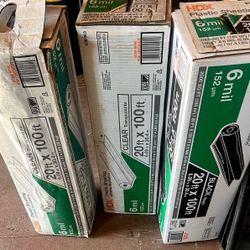 HDX 6 MIL 20ft x 100ft Plastic Sheeting