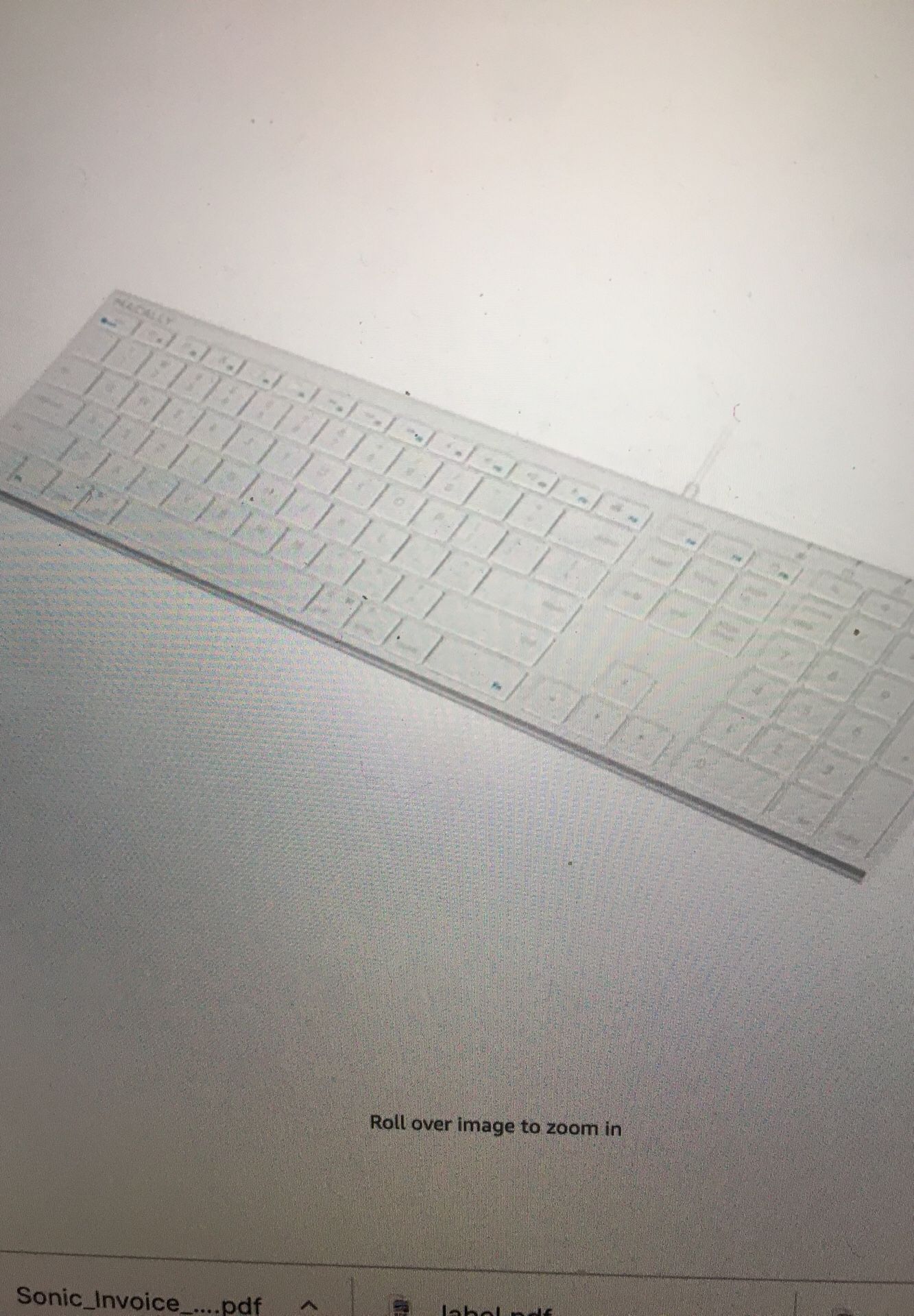 Macally Ultra-Slim USB Wired Computer Keyboard for Apple Mac Pro, MacBook Pro/Air, iMac, Mac Mini, Laptop, Windows PC Laptop (ACEKEY)