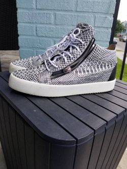 Giuseppe Zanotti snake skin mid top sneaker Size 44/ US 11