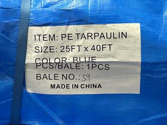 25x40 Heavy Duty Tarp $175