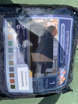 Navy Blue Slip Cover Loveseat Cover 