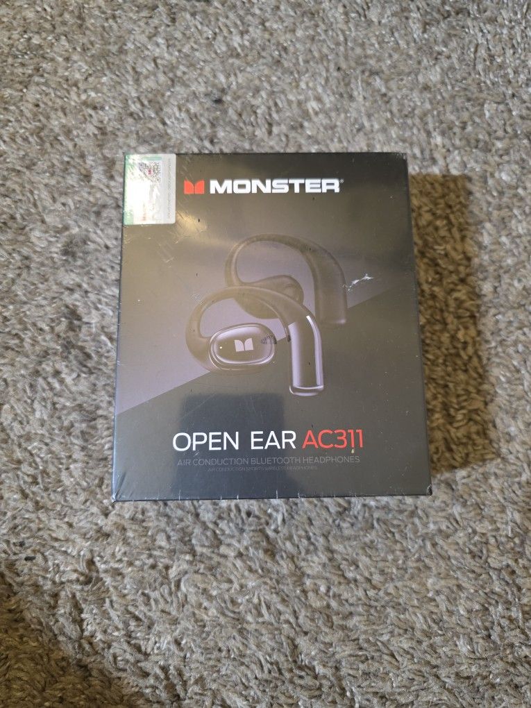 Monster Open Ear AC210 Headphones, Bluetooth 5.4 Earphones Stereo Sound, Wireless Headphones 30 Hours Playback, Type-C Charging, HD Clear Calls, Touch