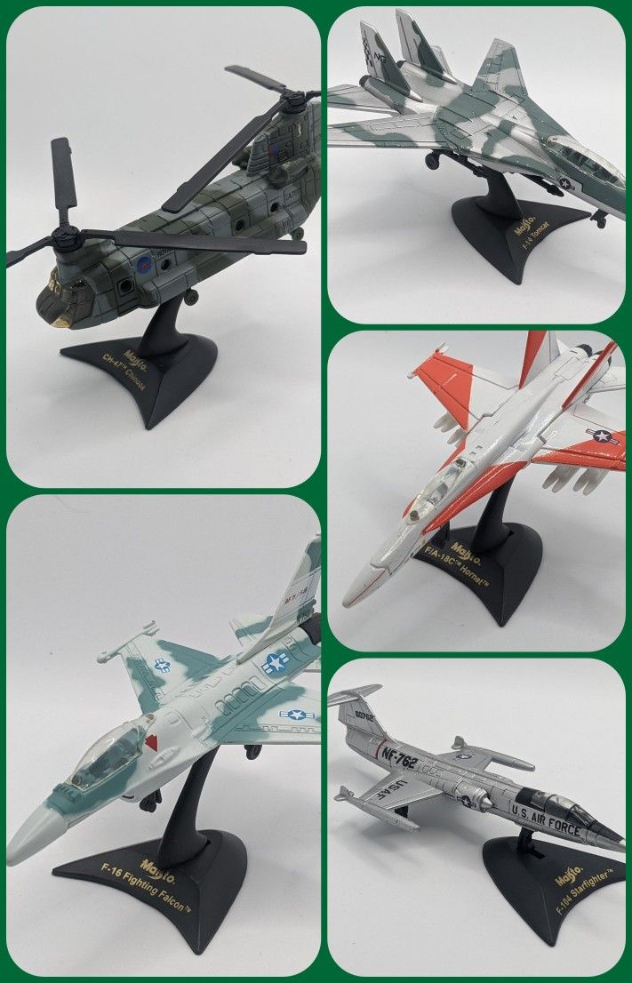 Diecast Maisto Military Plane Lot of 5 vehicles