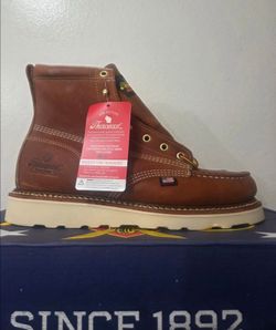 Thorogood 6 Inch USA Made Brown Soft Toe Work Wedge 9.5D