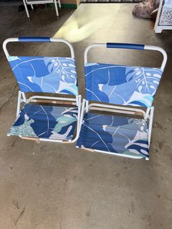 Small beach chairs
