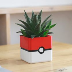 3D Printed Pokeball Planter