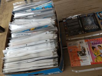 100 pcs dvd movie covers in plastic protectors
