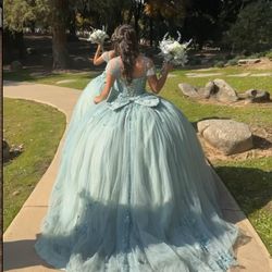 Sage Green Quiceanera Dress