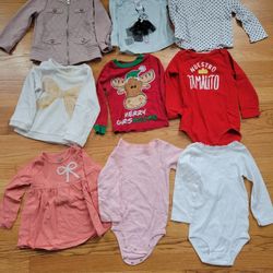 24 Month/2T Girls Shirts, Onesies And Jacket
