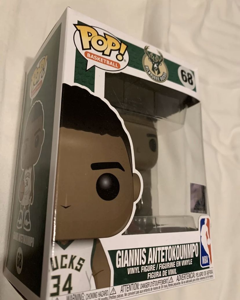 Giannis Antetokounmpo Milwaukee Bucks Funko Pop VINYL NBA Figure #68 Basketball