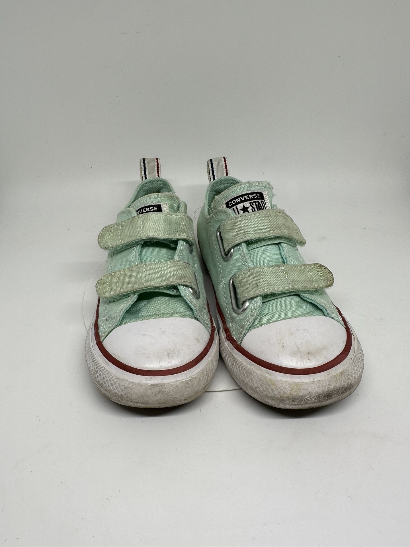 Converse Mint Green Velcro Straps Shoes Size 8