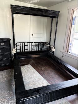 Faux Bamboo/wood bedroom set