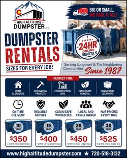 Dumpster Rentals Starting At Just $350