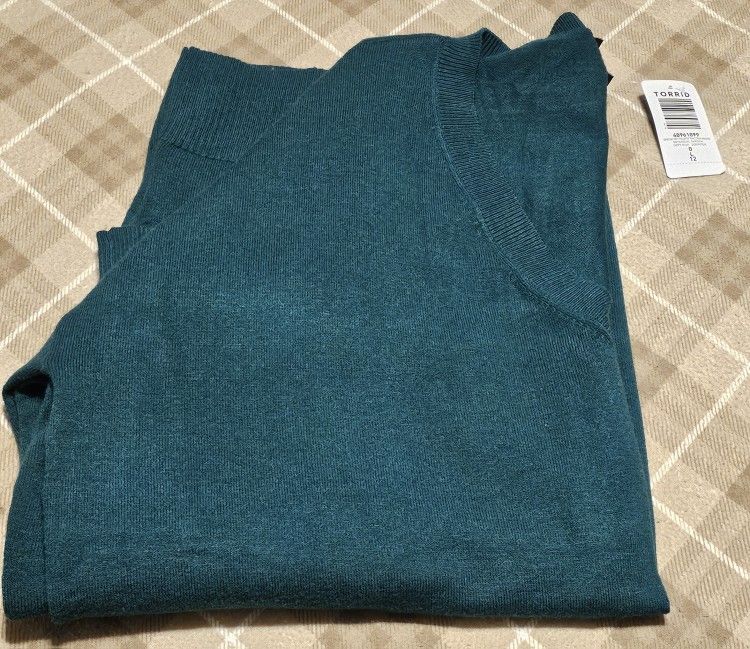 Women's V-neck Tunic Sweater - Size 0 (12)