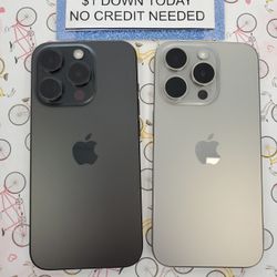 Apple Iphone 15 Pro Pay $1 DOWN AVAILABLE - NO CREDIT NEEDED