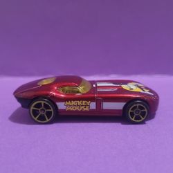 2008 Hot Wheels - Fast Felion M44 Mickey Mouse Race Car 1:64 Scale Disney.