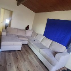 Beige/Creme Couch