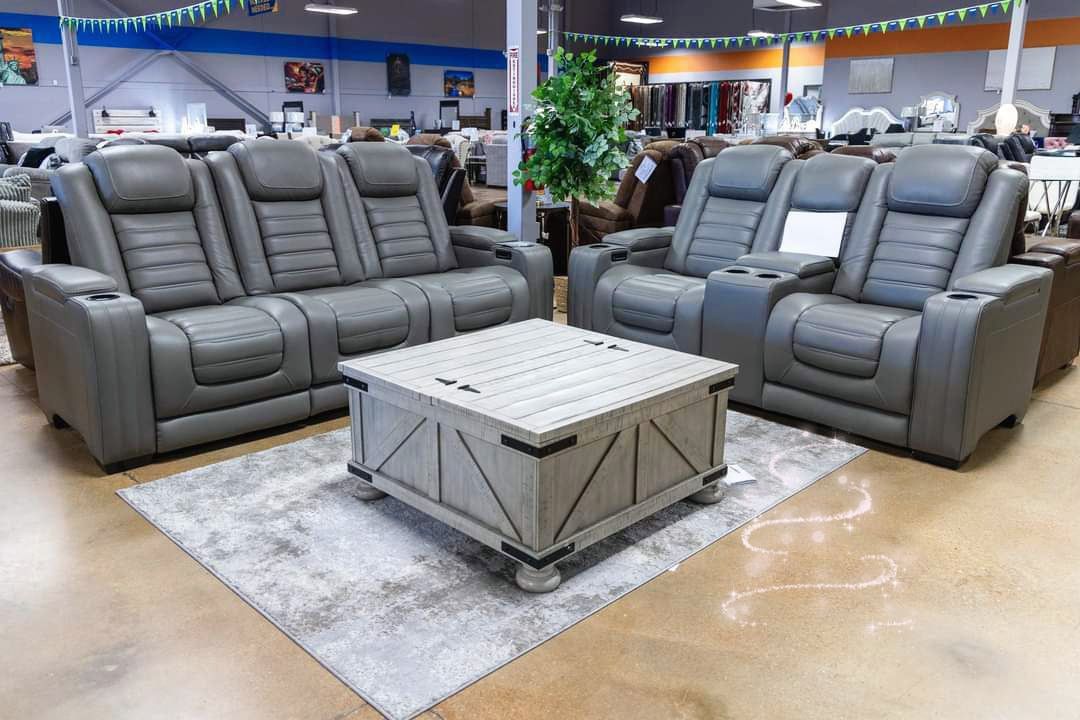 ๐Backtrack Gray Power Reclining Sofa/Loveseat/Chair/ Other Color Available