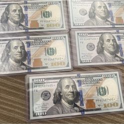One hundred bills uncirculated