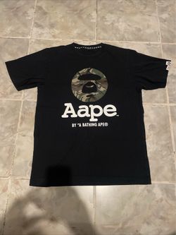 Aape By A Bathing Ape Camouflage Camo Logo T-Shirt SZ M
