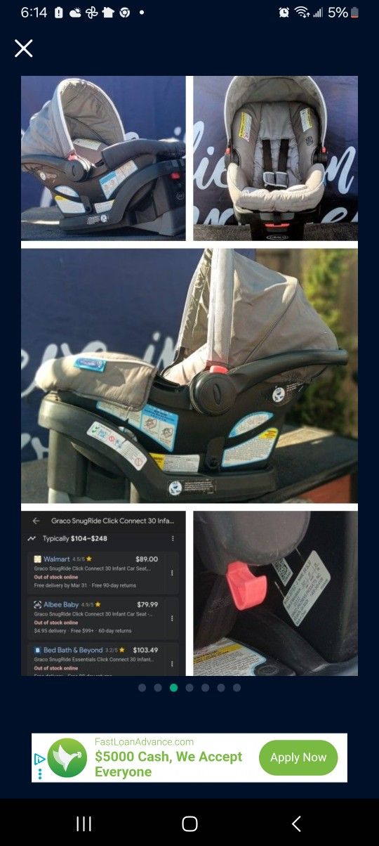 Gracco SnugRide Clike Connect 30 Infant Car Seat 